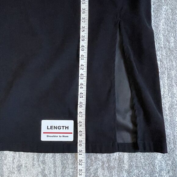 Original TY2 Shift Midi Dress Women 1X Black Sleeveless Side Slit L34 - Picture 10 of 11